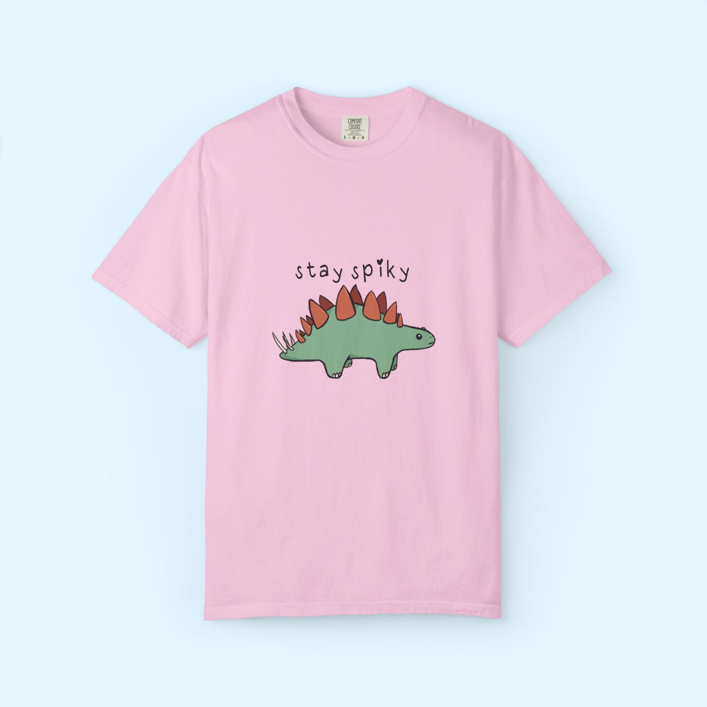 ‘Stay Spiky’ Sammy Stegosaurus Dinosaur Unisex T-Shirt