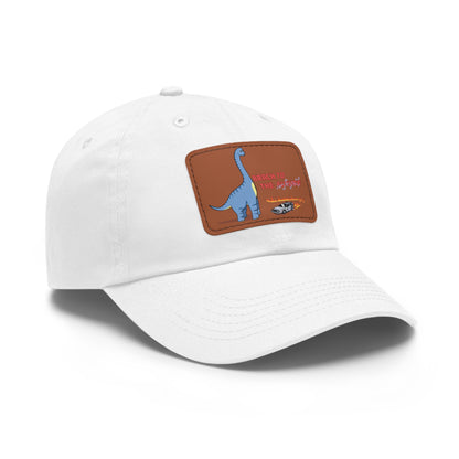 ‘Brach to the Future’ Billy Brachiosaurus Classic Dad Cap with Leather Patch
