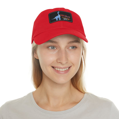 ‘Brach to the Future’ Billy Brachiosaurus Classic Dad Cap with Leather Patch