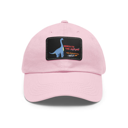 ‘Brach to the Future’ Billy Brachiosaurus Classic Dad Cap with Leather Patch