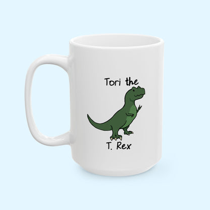 ‘Tori the T. Rex’ Dinosaur Ceramic Mug
