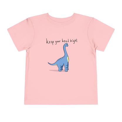 ‘Keep Your Head High’ Billy Brachiosaurus Dinosaur Toddler Tee