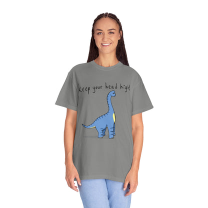 ‘Keep Your Head High’ Billy Brachiosaurus Dinosaur Unisex T-shirt