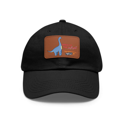 ‘Brach to the Future’ Billy Brachiosaurus Classic Dad Cap with Leather Patch