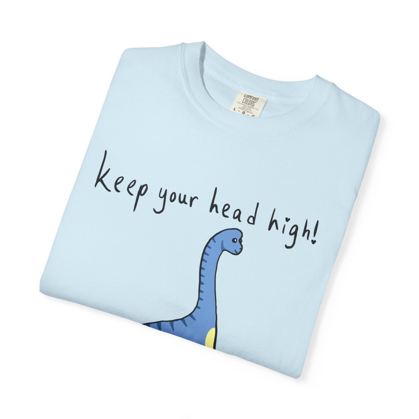 ‘Keep Your Head High’ Billy Brachiosaurus Dinosaur Unisex T-shirt