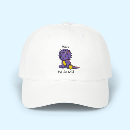 ‘Horn to be Wild’ Triceratops Classic Dad Cap - Trixie - Light