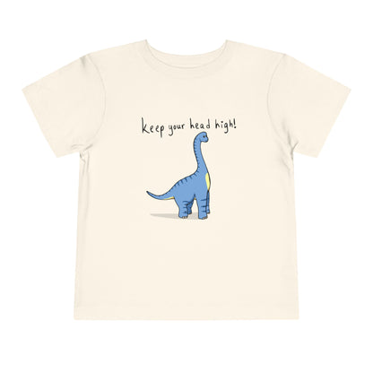 ‘Keep Your Head High’ Billy Brachiosaurus Dinosaur Toddler Tee