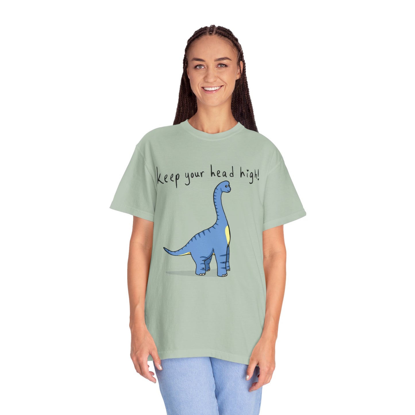 ‘Keep Your Head High’ Billy Brachiosaurus Dinosaur Unisex T-shirt
