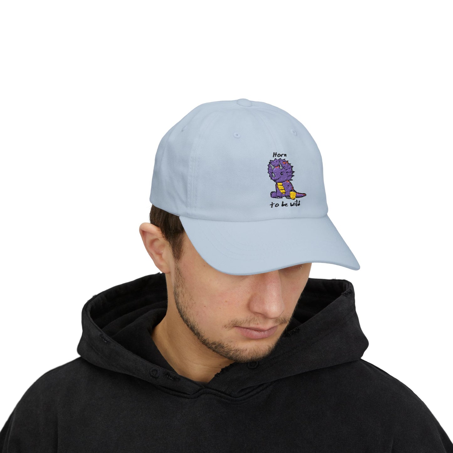 ‘Horn to be Wild’ Triceratops Classic Dad Cap - Trixie - Light