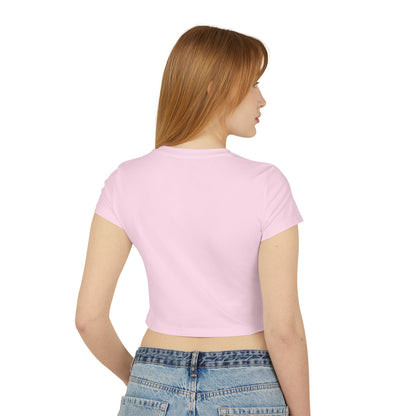 'Stay Spiky' Sammy Stegosaurus Dinosaur Crop Top - Women's Baby Tee