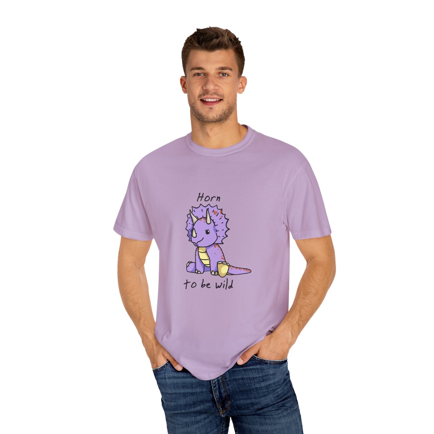 ‘Horn to be Wild’ Trixie Triceratops Dinosaur Unisex T-shirt