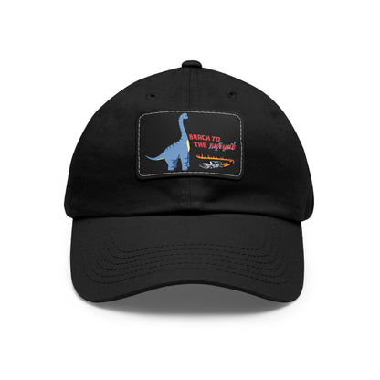 ‘Brach to the Future’ Billy Brachiosaurus Classic Dad Cap with Leather Patch