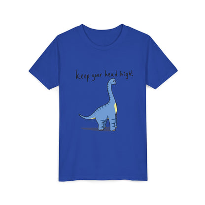 ‘Keep Your Head High’ Billy Brachiosaurus Dinosaur Youth Tee