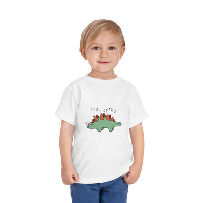 ‘Stay Spiky’ Sammy Stegosaurus Dinosaur Toddler Tee