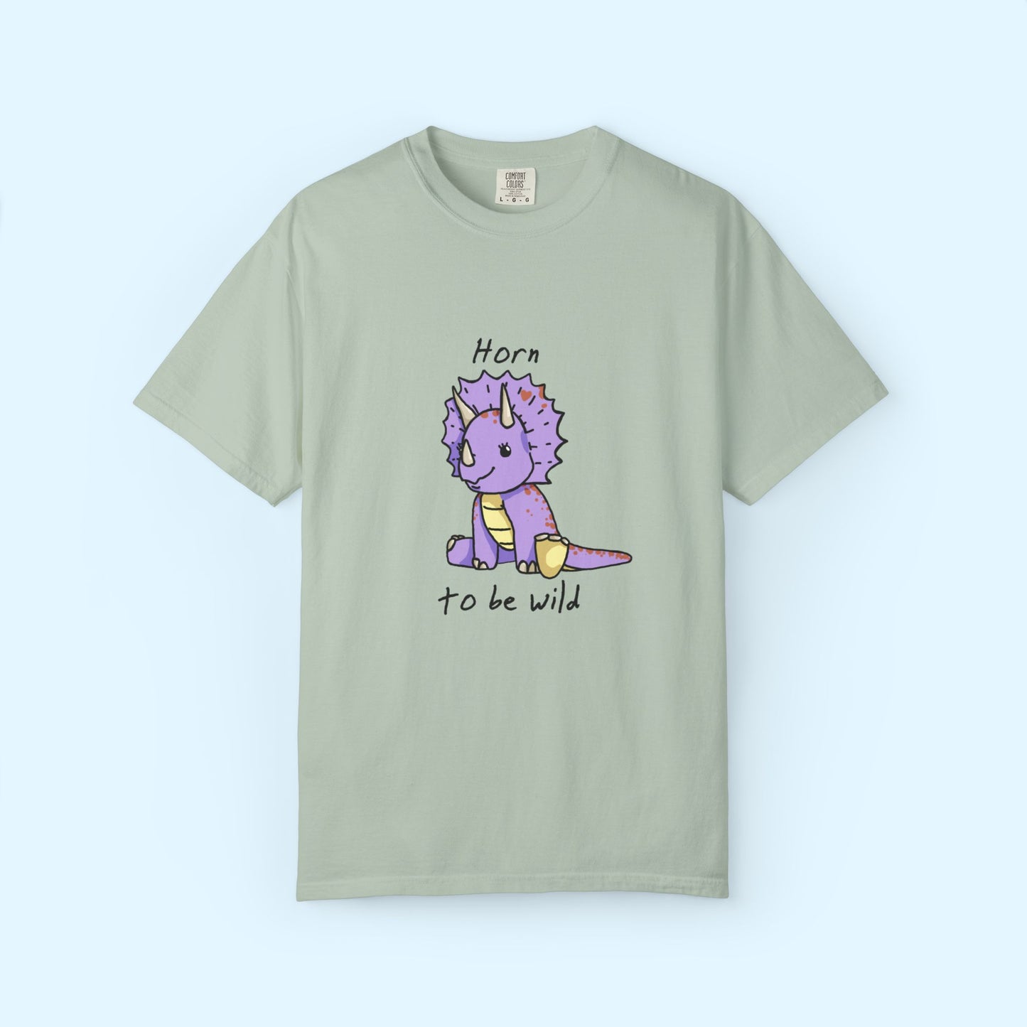 ‘Horn to be Wild’ Trixie Triceratops Dinosaur Unisex T-shirt