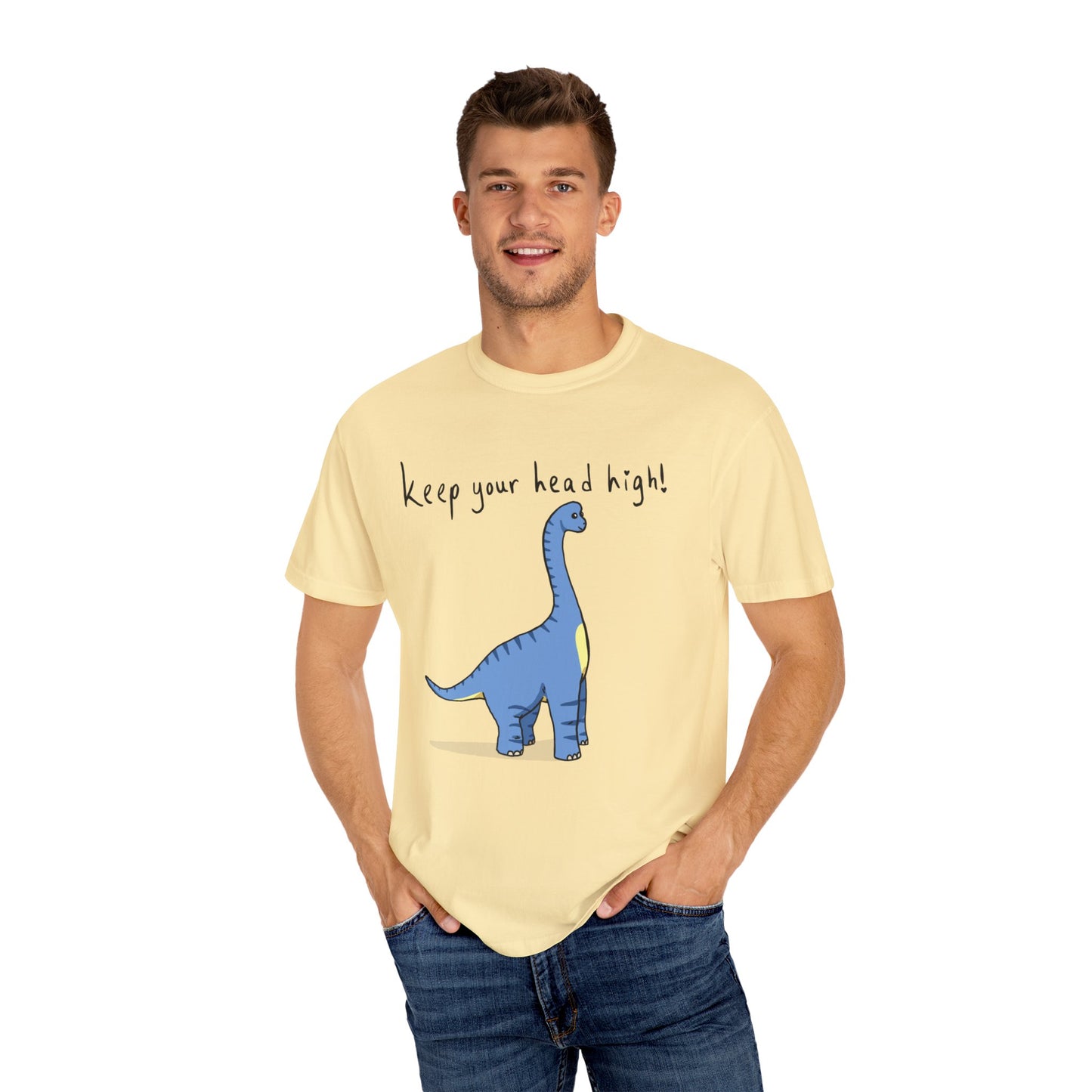 ‘Keep Your Head High’ Billy Brachiosaurus Dinosaur Unisex T-shirt