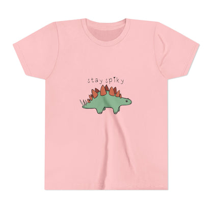 ‘Stay Spiky’ Sammy Stegosaurus Dinosaur Youth Tee