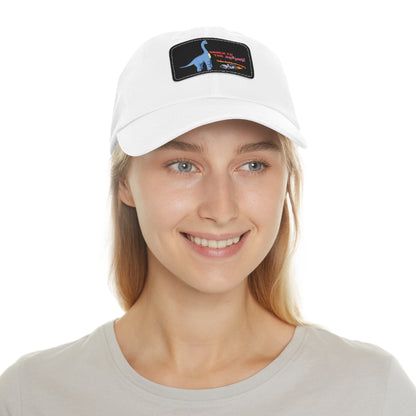 ‘Brach to the Future’ Billy Brachiosaurus Classic Dad Cap with Leather Patch