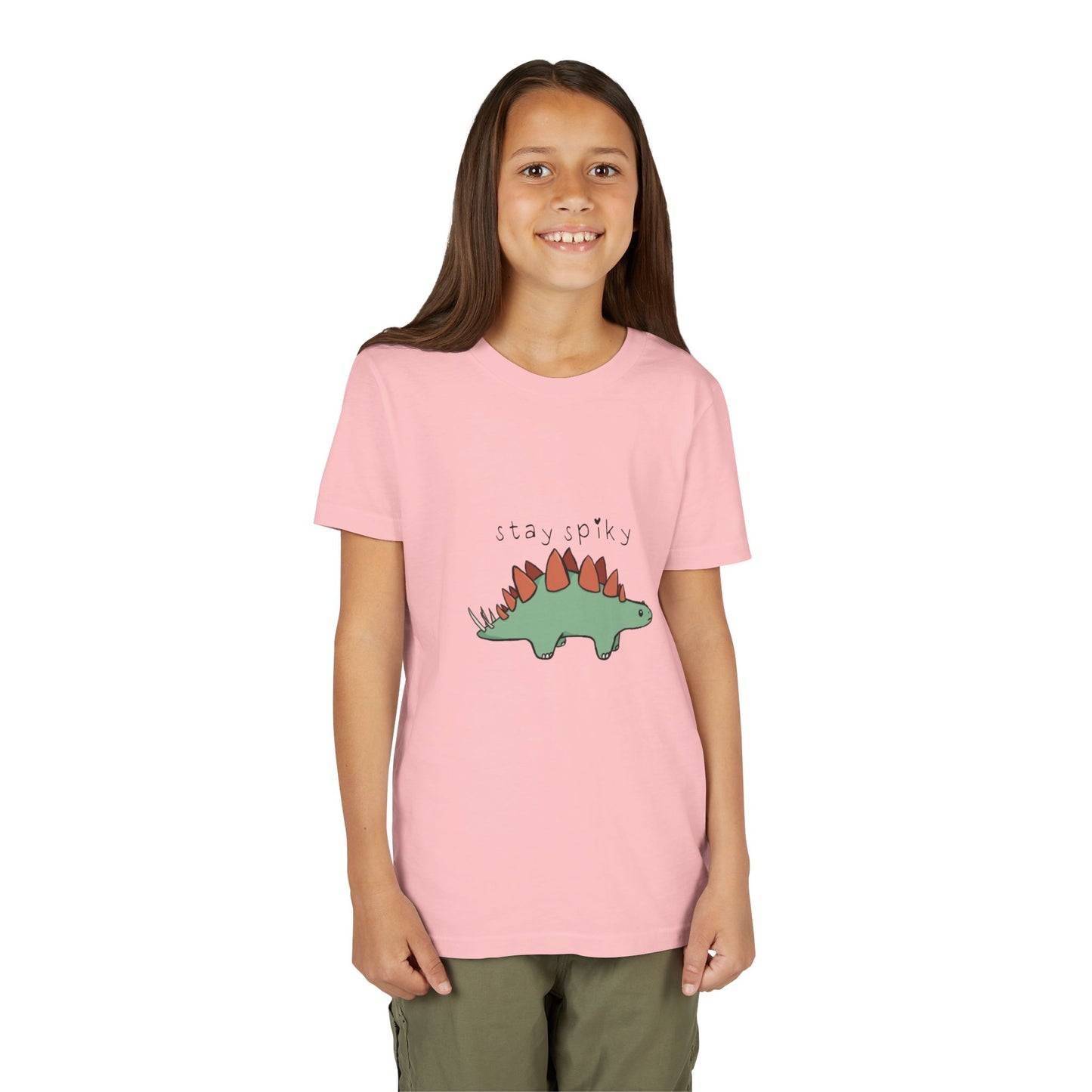 ‘Stay Spiky’ Sammy Stegosaurus Dinosaur Youth Tee