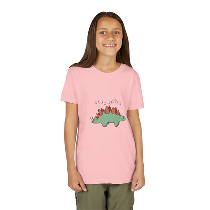 ‘Stay Spiky’ Sammy Stegosaurus Dinosaur Youth Tee