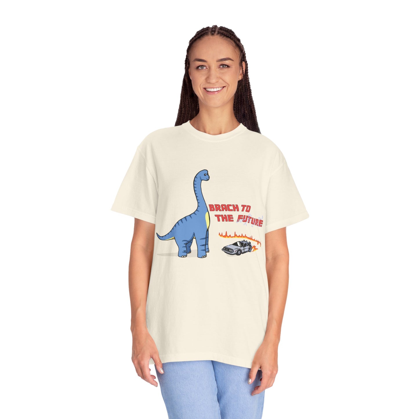 ‘Brach to the Future’ Billy Brachiosaurus Dinosaur Unisex T-shirt
