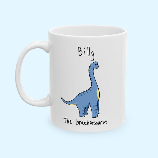‘Billy the Brachiosaurus’ Dinosaur Ceramic Mug
