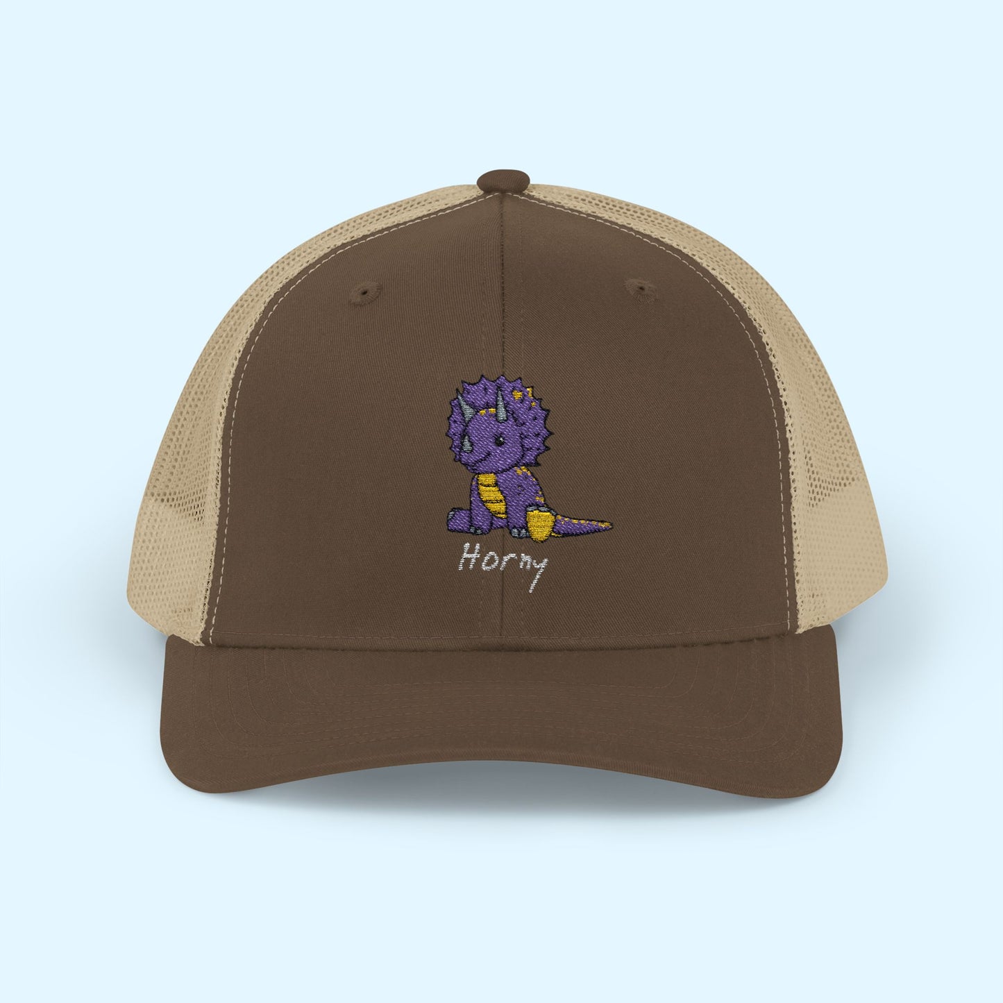 ‘Horny’ Triceratops Snapback Trucker Cap - Trixie