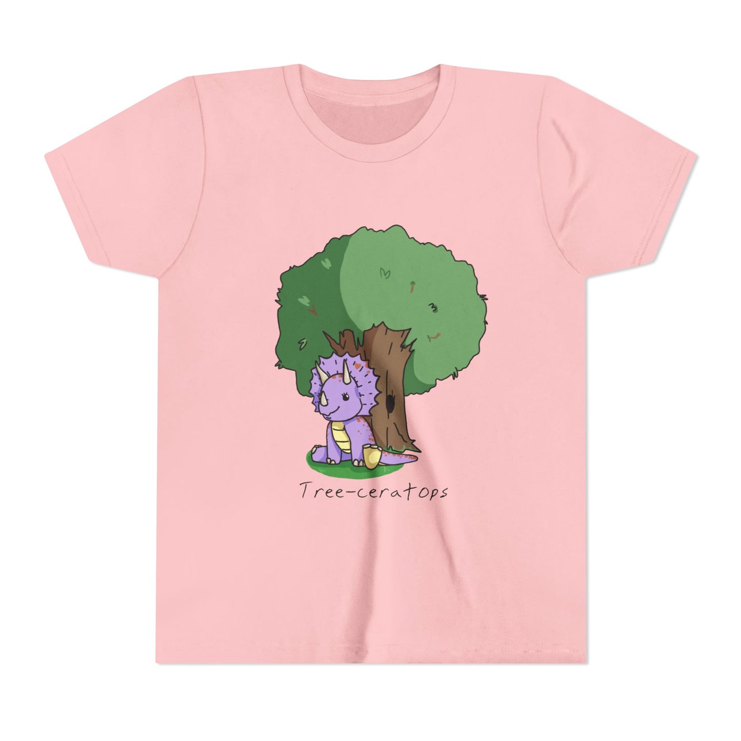 ‘Tree-ceratops’ Trixie Triceratops Dinosaur Youth Tee