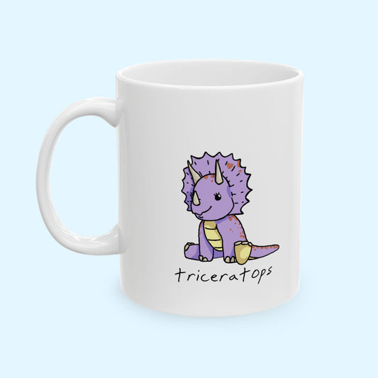 ‘Triceratops’ Dinosaur Ceramic Mug - Trixie
