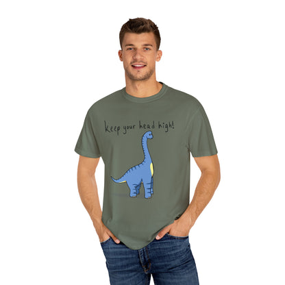‘Keep Your Head High’ Billy Brachiosaurus Dinosaur Unisex T-shirt