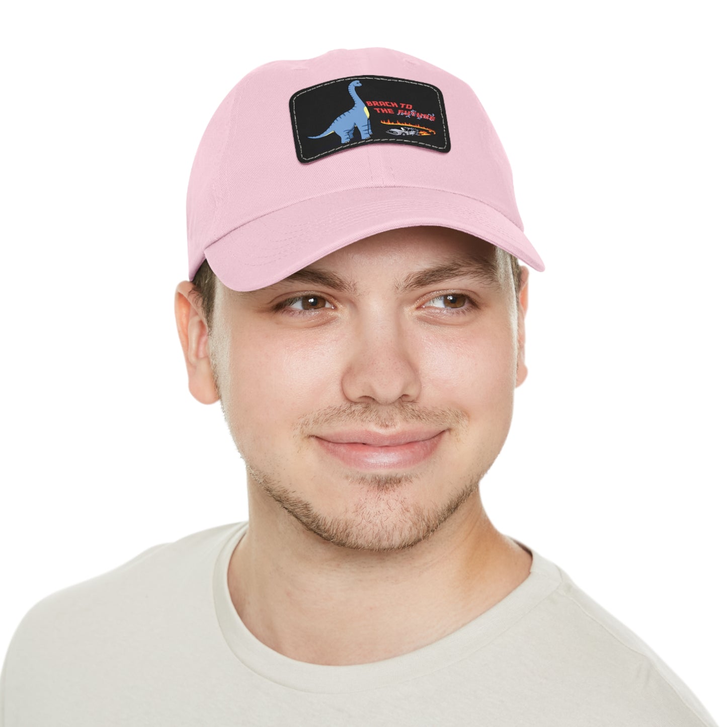‘Brach to the Future’ Billy Brachiosaurus Classic Dad Cap with Leather Patch