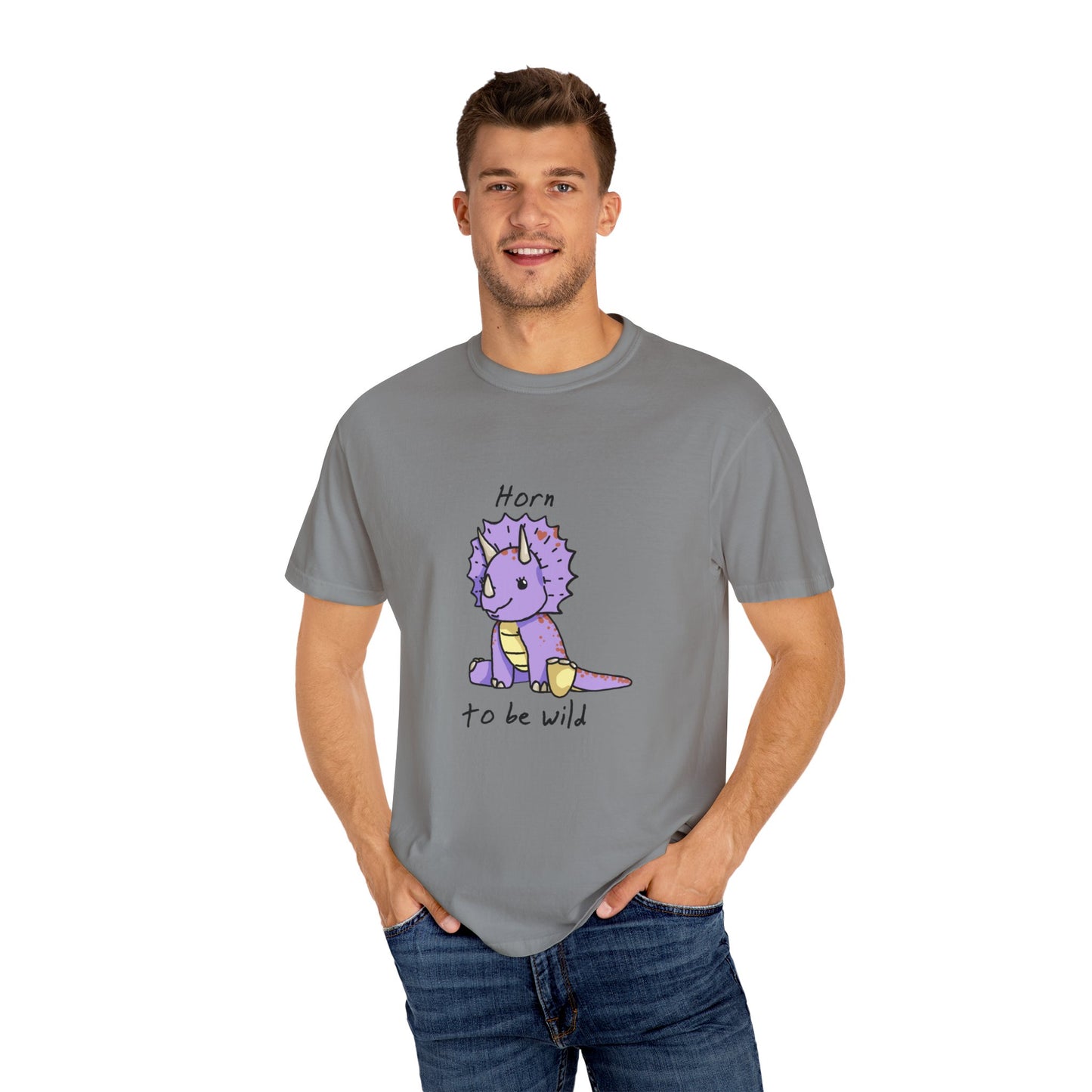 ‘Horn to be Wild’ Trixie Triceratops Dinosaur Unisex T-shirt