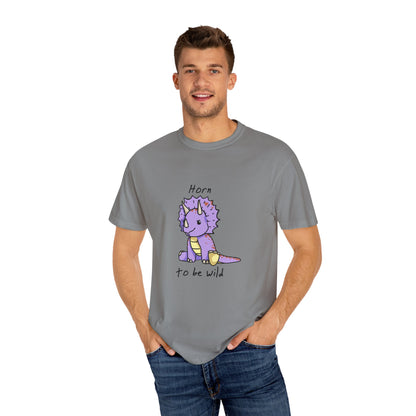 ‘Horn to be Wild’ Trixie Triceratops Dinosaur Unisex T-shirt