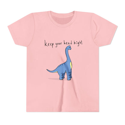 ‘Keep Your Head High’ Billy Brachiosaurus Dinosaur Youth Tee