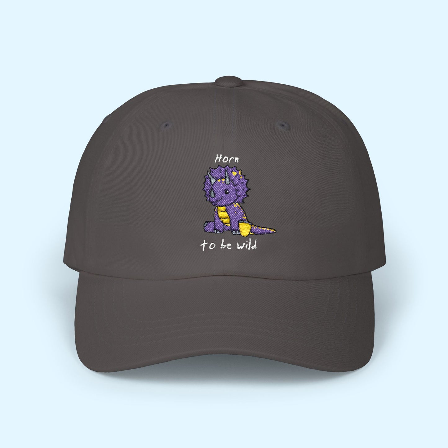‘Horn to be Wild’ Triceratops Classic Dad Cap - Trixie - Dark
