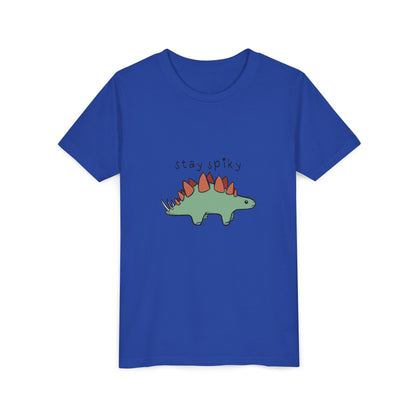 ‘Stay Spiky’ Sammy Stegosaurus Dinosaur Youth Tee