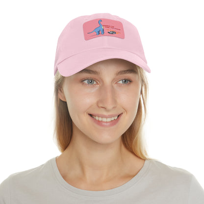 ‘Brach to the Future’ Billy Brachiosaurus Classic Dad Cap with Leather Patch