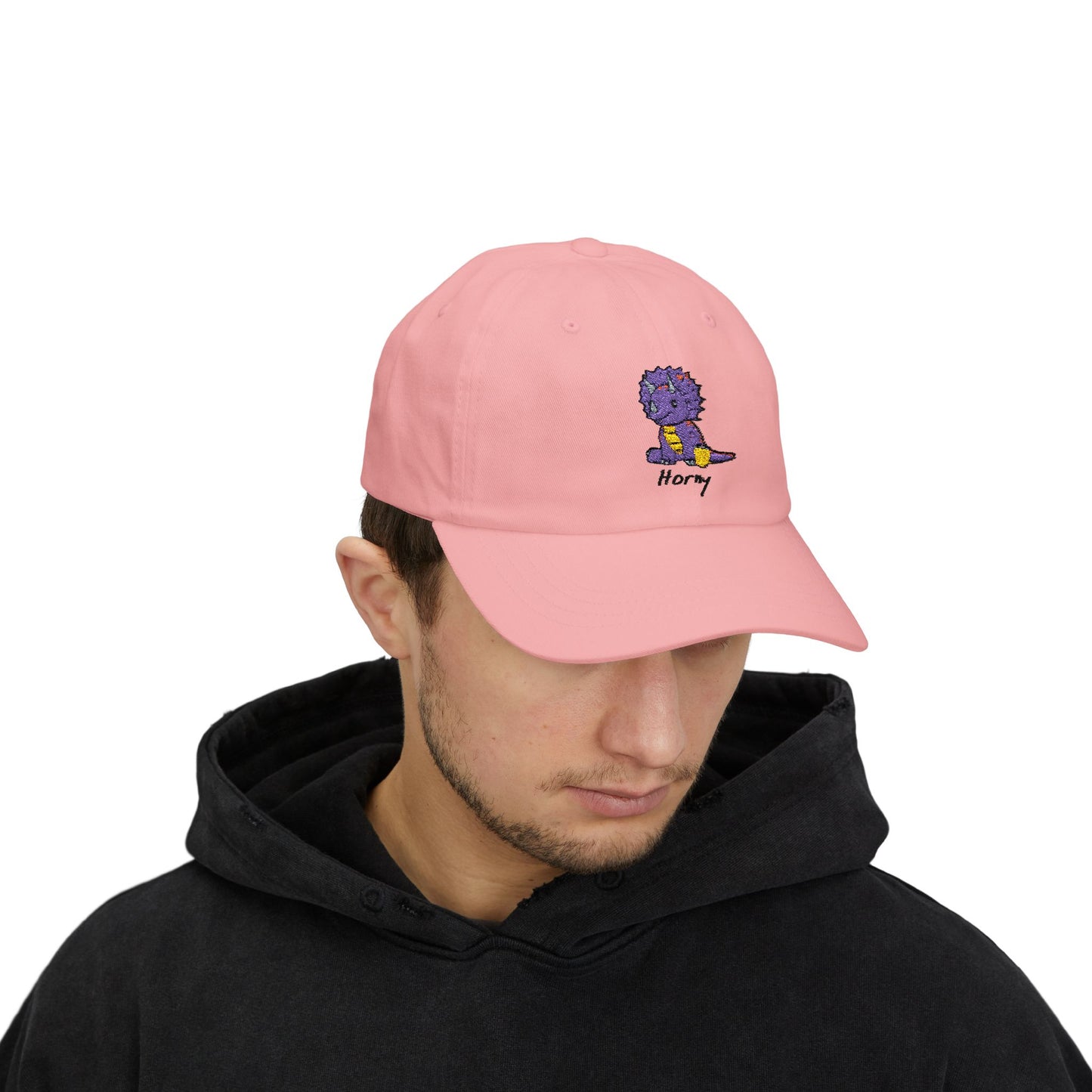 ‘Horny’ Triceratops Classic Dad Cap - Trixie - Light