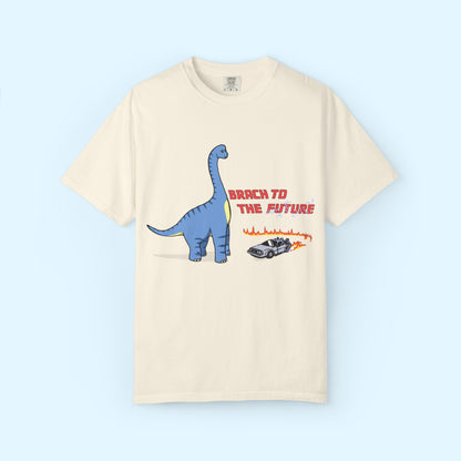 ‘Brach to the Future’ Billy Brachiosaurus Dinosaur Unisex T-shirt