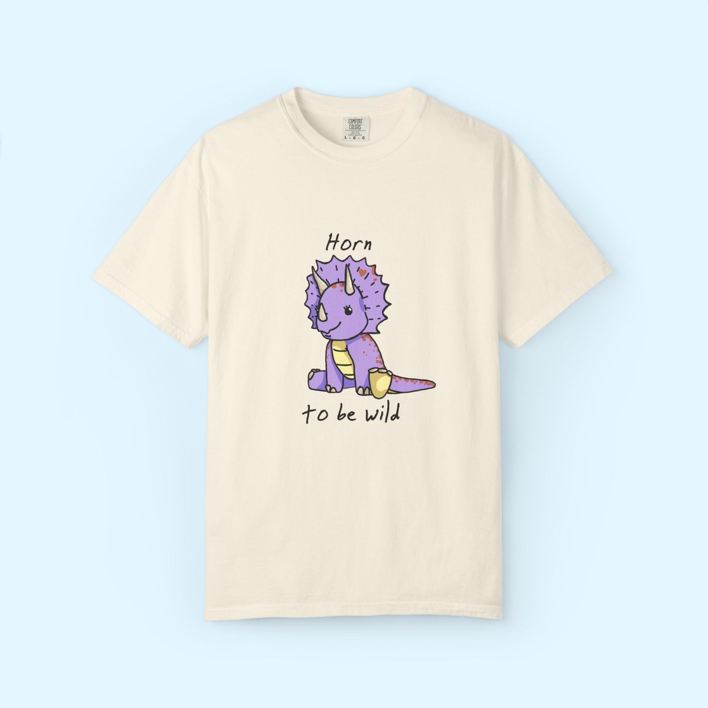 ‘Horn to be Wild’ Trixie Triceratops Dinosaur Unisex T-shirt