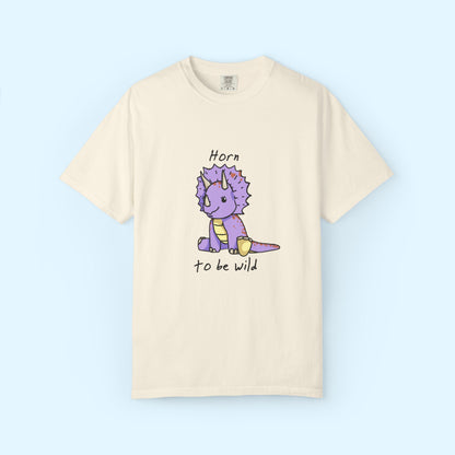 ‘Horn to be Wild’ Trixie Triceratops Dinosaur Unisex T-shirt