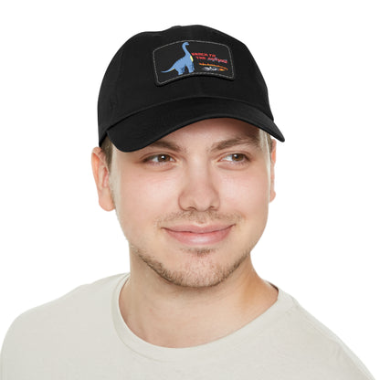 ‘Brach to the Future’ Billy Brachiosaurus Classic Dad Cap with Leather Patch