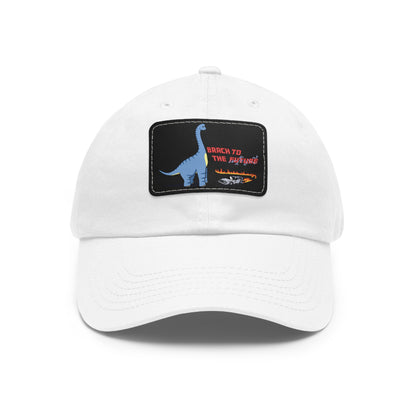 ‘Brach to the Future’ Billy Brachiosaurus Classic Dad Cap with Leather Patch