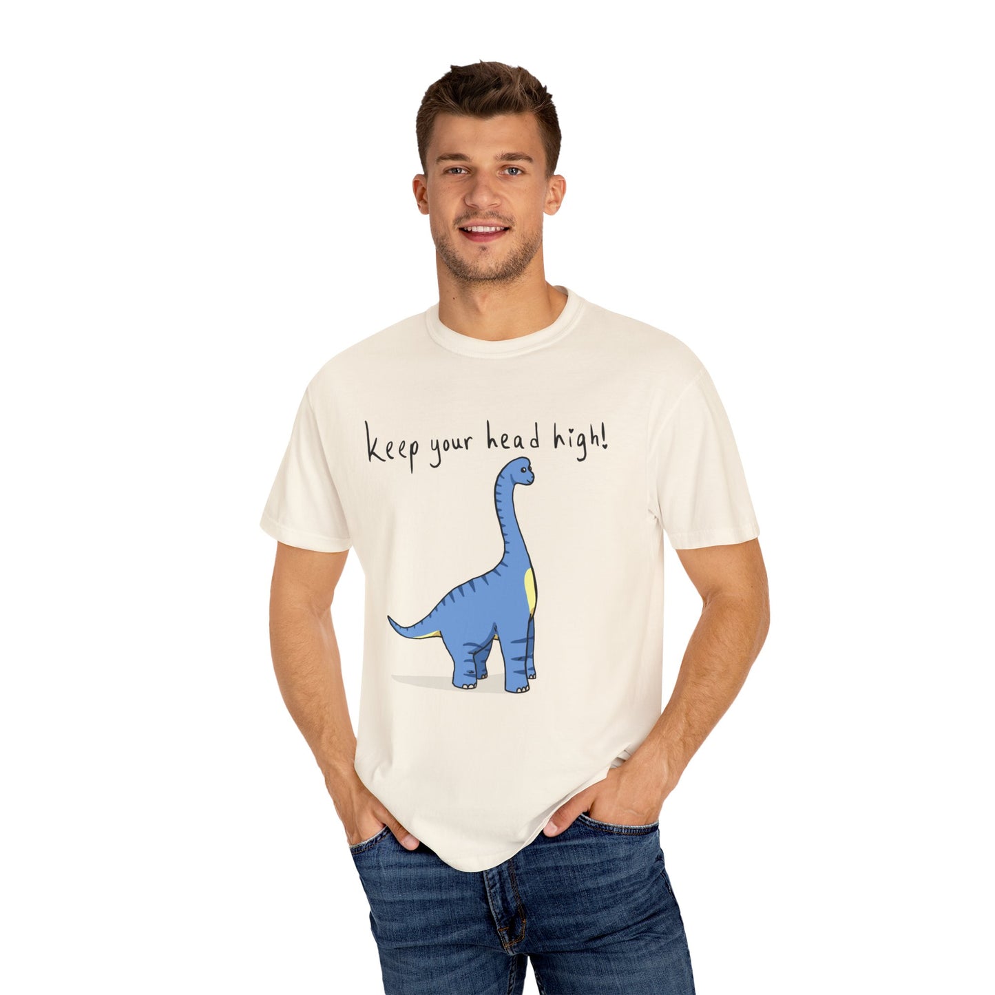 ‘Keep Your Head High’ Billy Brachiosaurus Dinosaur Unisex T-shirt