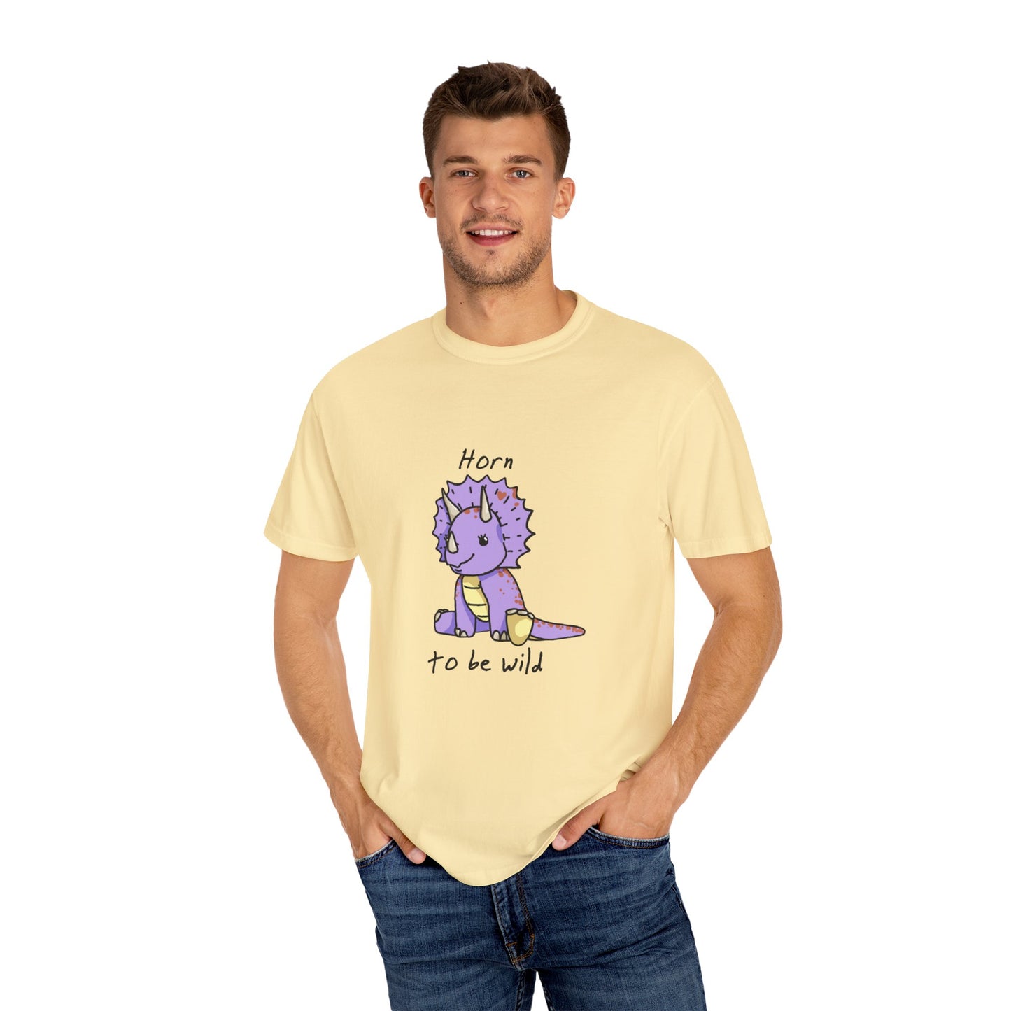 ‘Horn to be Wild’ Trixie Triceratops Dinosaur Unisex T-shirt