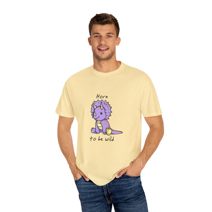 ‘Horn to be Wild’ Trixie Triceratops Dinosaur Unisex T-shirt
