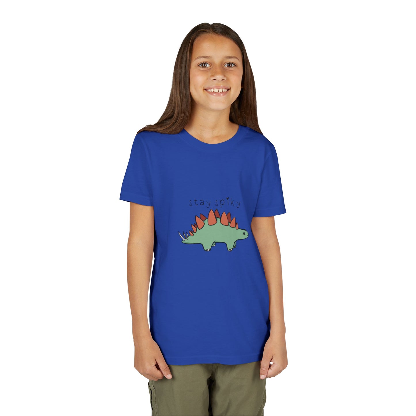‘Stay Spiky’ Sammy Stegosaurus Dinosaur Youth Tee