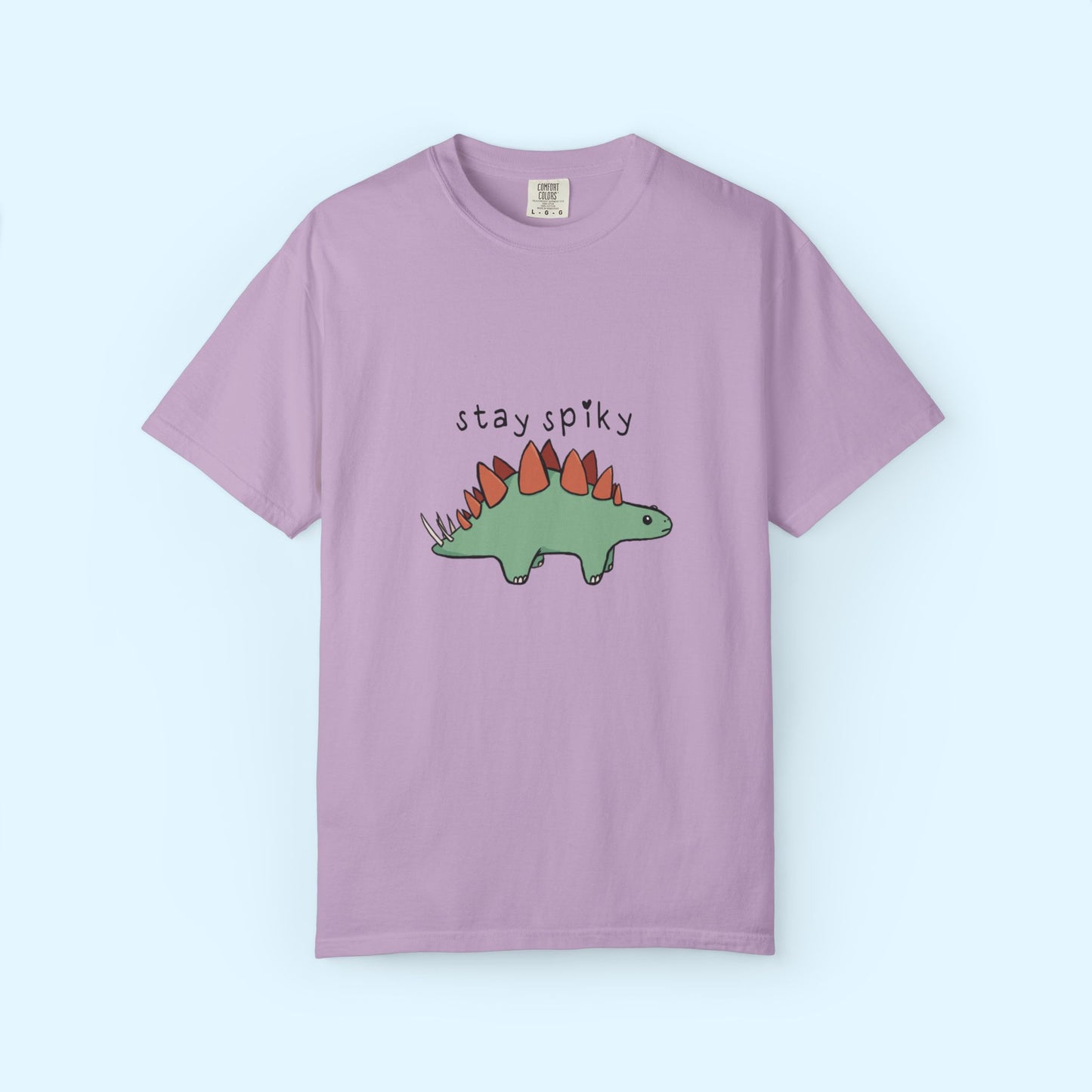 ‘Stay Spiky’ Sammy Stegosaurus Dinosaur Unisex T-Shirt