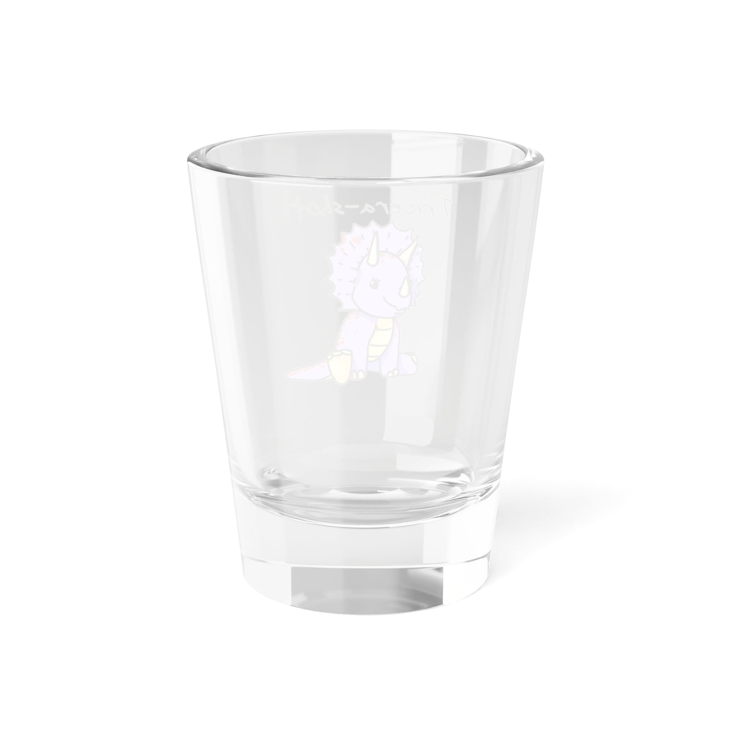 ‘Tricera-shot!’ Trixie Triceratops Dinosaur Shot Glass - 1.5oz