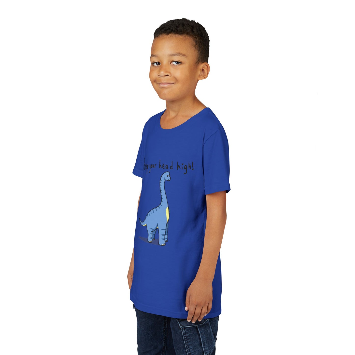 ‘Keep Your Head High’ Billy Brachiosaurus Dinosaur Youth Tee